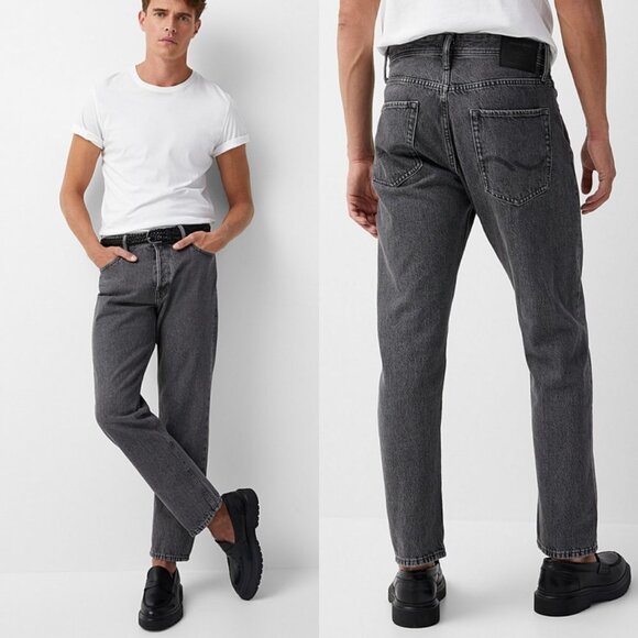 Jack and Jones Washed Black Button Fly Cotton Jeans Loose Chris Size 30 x 34 NWT - Picture 2 of 16